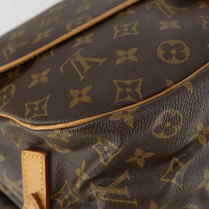 Louis Vuitton Saumur Handbag Monogram Canvas, BROWN, CANVAS, Shoulder bag