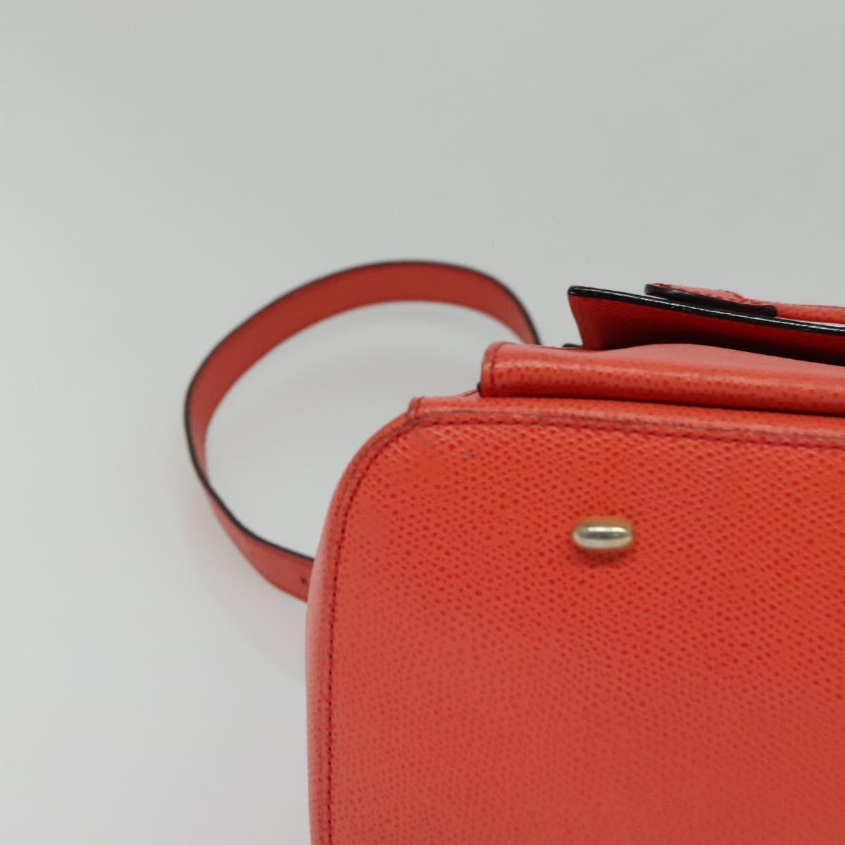 Celine Backpack Leather, ORANGE, LEATHER, Backpack