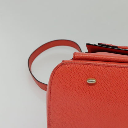 Celine Backpack Leather, ORANGE, LEATHER, Backpack