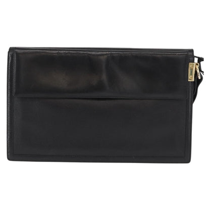 Christian Dior Clutch bag Leather, BLACK, LEATHER, Clutche & pouche