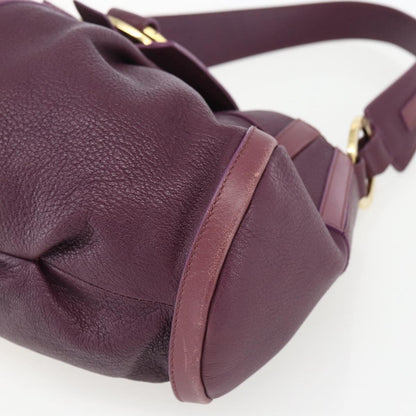 Bvlgari Chandra Satchel Leather, PURPLE, LEATHER, Shoulder bag