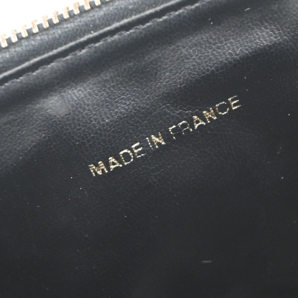 Chanel Vintage Timeless Cosmetic Case Caviar, BLACK, LEATHER, Handbag