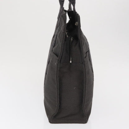 Hermes Fourre-tout Herline Canvas, GRAY, CANVAS, Tote bag