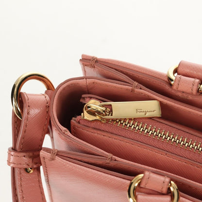 Salvatore Ferragamo Vala Handbag Leather, PINK, LEATHER, Handbag
