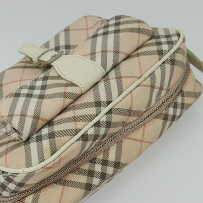 Burberry Nova Check Blue Label Canvas, PINK, CANVAS, Shoulder bag