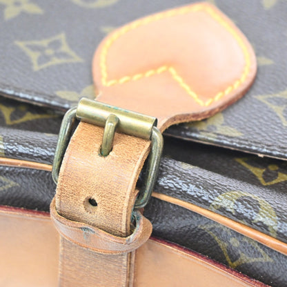 Louis Vuitton Cartouchiere Handbag Monogram Canvas, BROWN, CANVAS, Shoulder bag