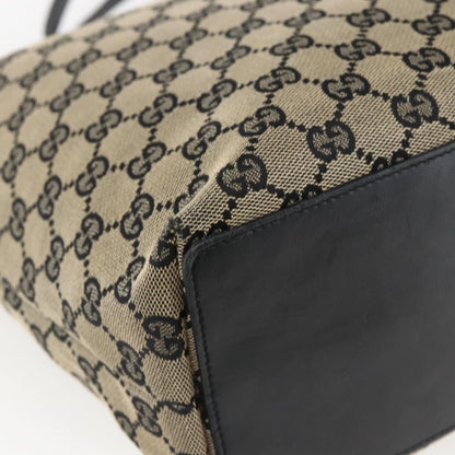 Gucci Vintage Bucket Shopping Tote GG Canvas, BEIGE, CANVAS, Tote bag