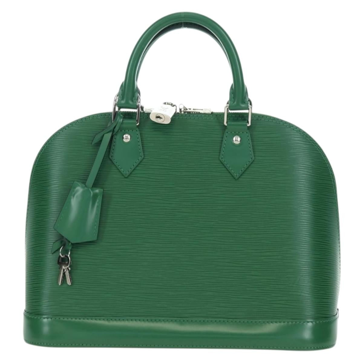 Louis Vuitton Alma Handbag Epi Leather, Green, Leather, Handbag