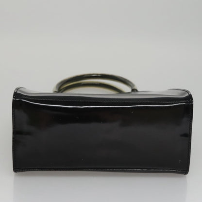 Salvatore Ferragamo Shopper Tote Patent Leather, BLACK, PATENT_LEATHER, Tote bag