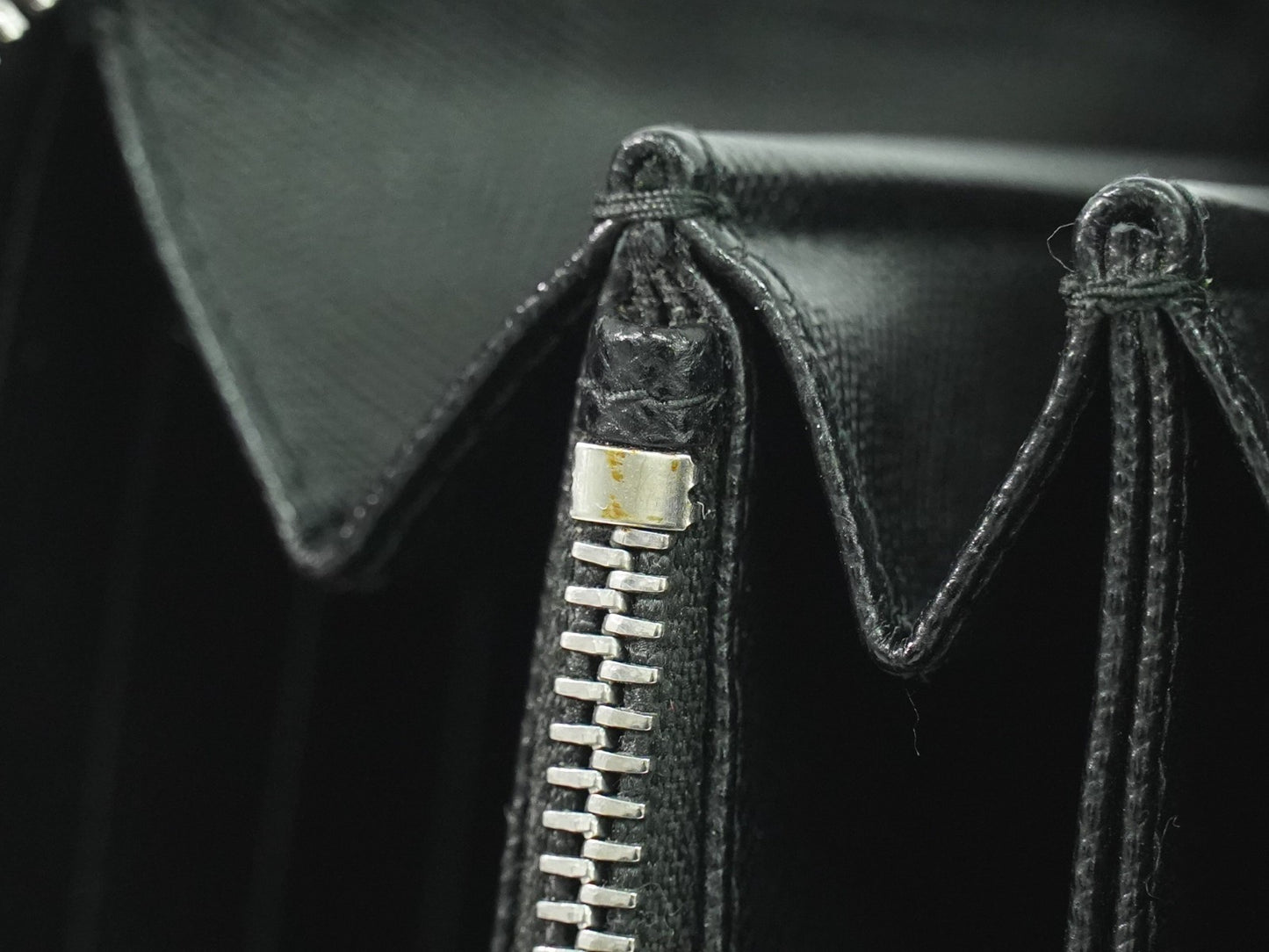 Prada Saffiano Wallet Leather, Black, Leather, Wallet