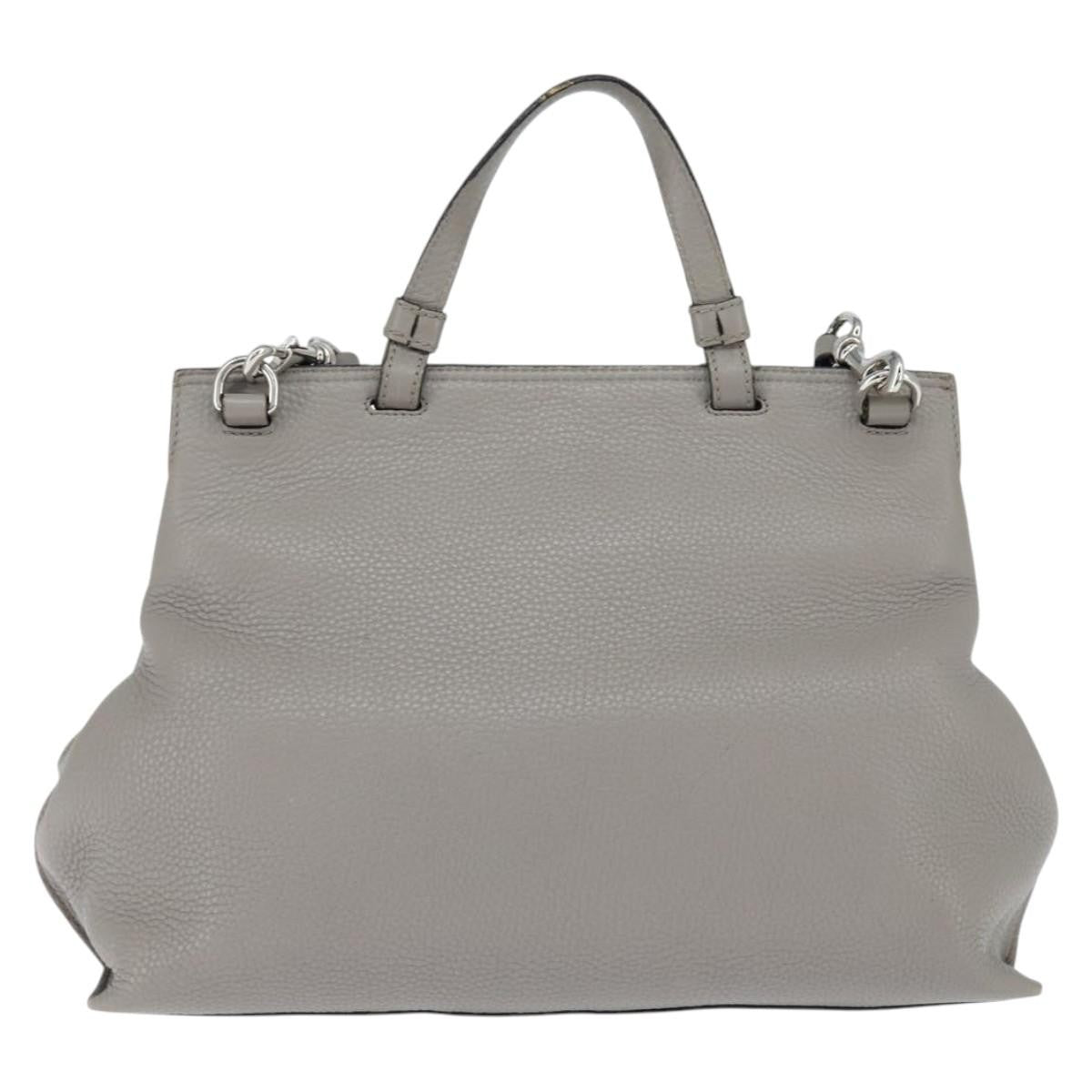 Gucci Bamboo Daily Top Handle Bag Leather, GRAY, LEATHER, Handbag