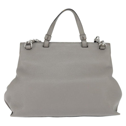Gucci Bamboo Daily Top Handle Bag Leather, GRAY, LEATHER, Handbag