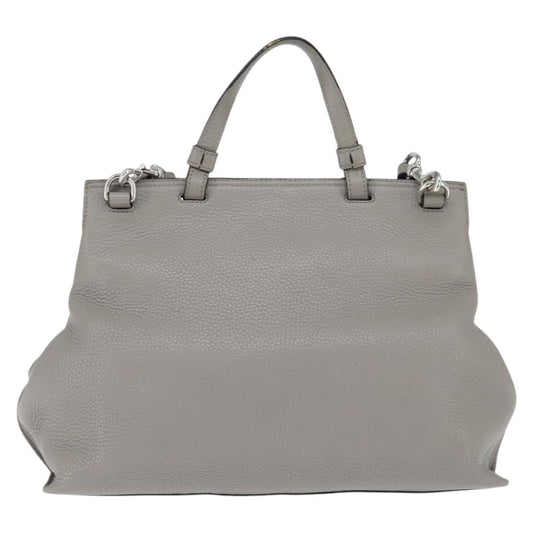 Gucci Bamboo Daily Top Handle Bag Leather, GRAY, LEATHER, Handbag