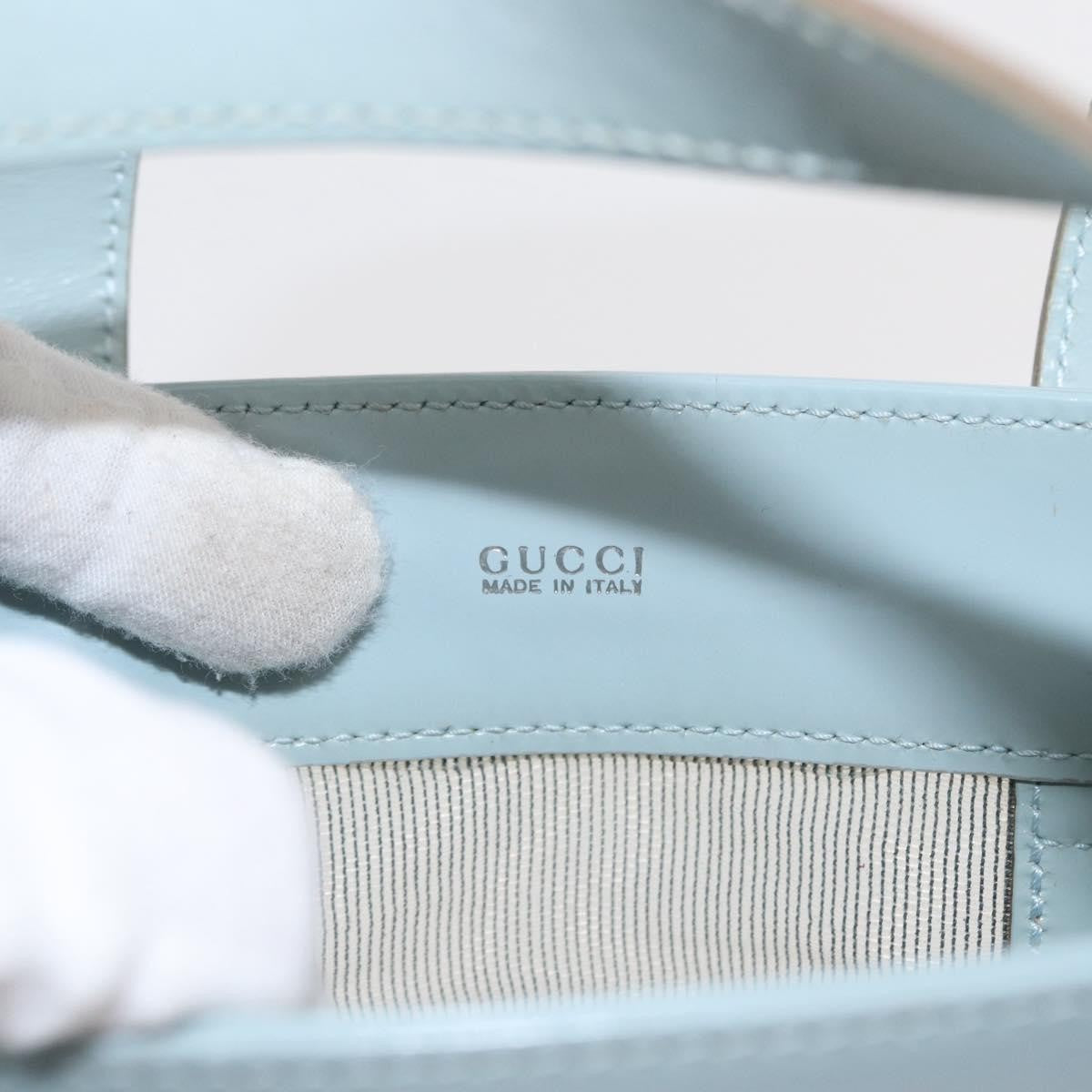 Gucci Vintage Handbag Leather, BLUE, LEATHER, Handbag