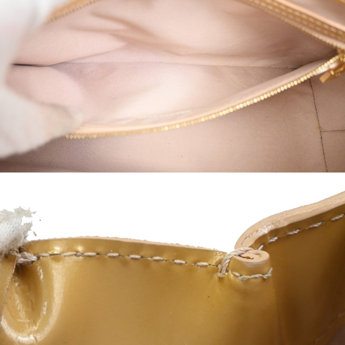 Louis Vuitton Wilshire Handbag Monogram Vernis, BEIGE, PATENT_LEATHER, Handbag