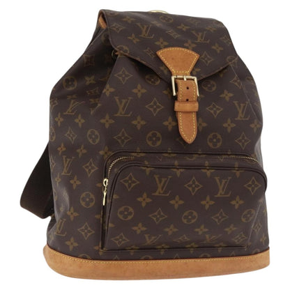 Louis Vuitton Vintage Montsouris Backpack Monogram Canvas, Brown, Canvas, Backpack