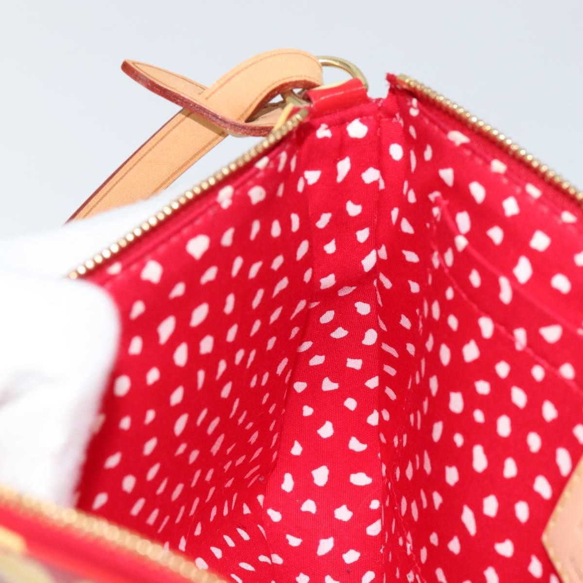 Louis Vuitton Pochette Accessoires Yayoi Kusama Painted Dots Monogram vernis, RED, PATENT_LEATHER, Clutche & pouche
