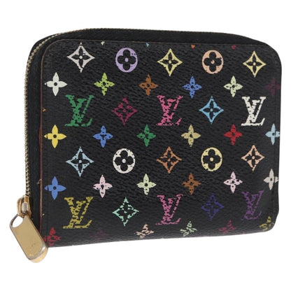 Louis Vuitton Porte-Monnaie Zippy Wallet Monogram Multicolor, BLACK, CANVAS, Wallets