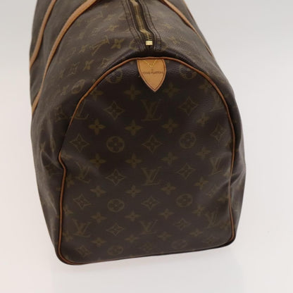 Louis Vuitton Keepall Bag Monogram Canvas, BROWN, CANVAS, Travel bag