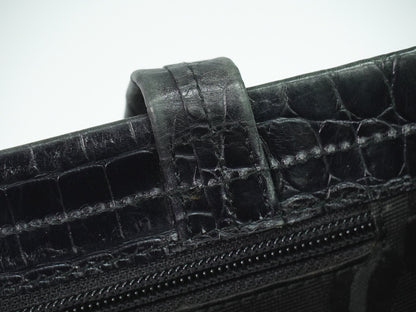 Salvatore Ferragamo Vara Tote Embossed Leather, BLACK, LEATHER, Tote bag