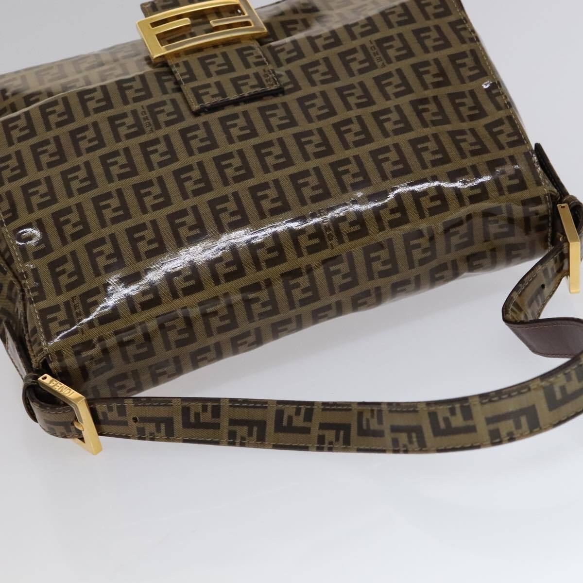 Fendi Mamma Baguette Zucca canvas, BROWN, CANVAS, Handbag