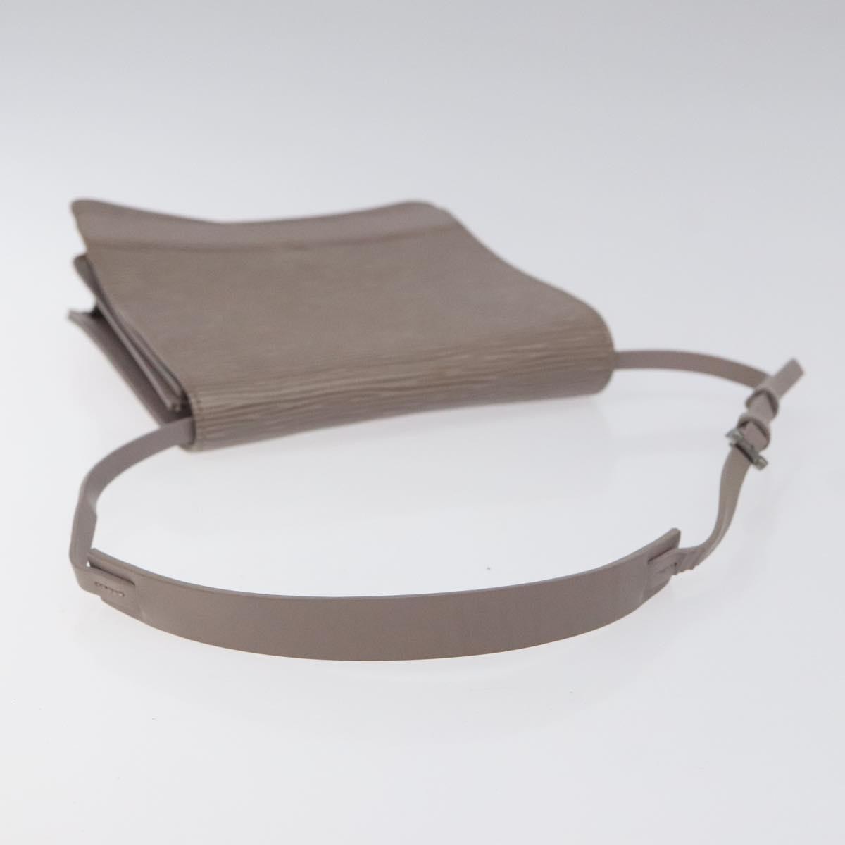 Louis Vuitton Biarritz Shoulder Bag Epi Leather, GRAY, LEATHER, Shoulder bag