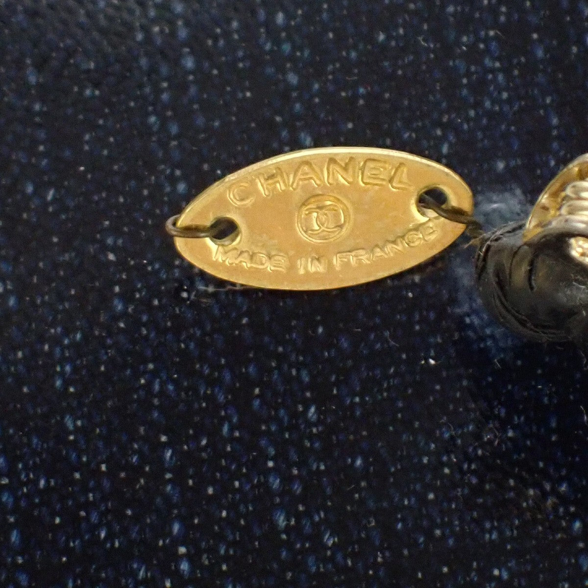 Chanel Camellia Brooch Denim, NAVY, DENIM_JEANS, Brooch