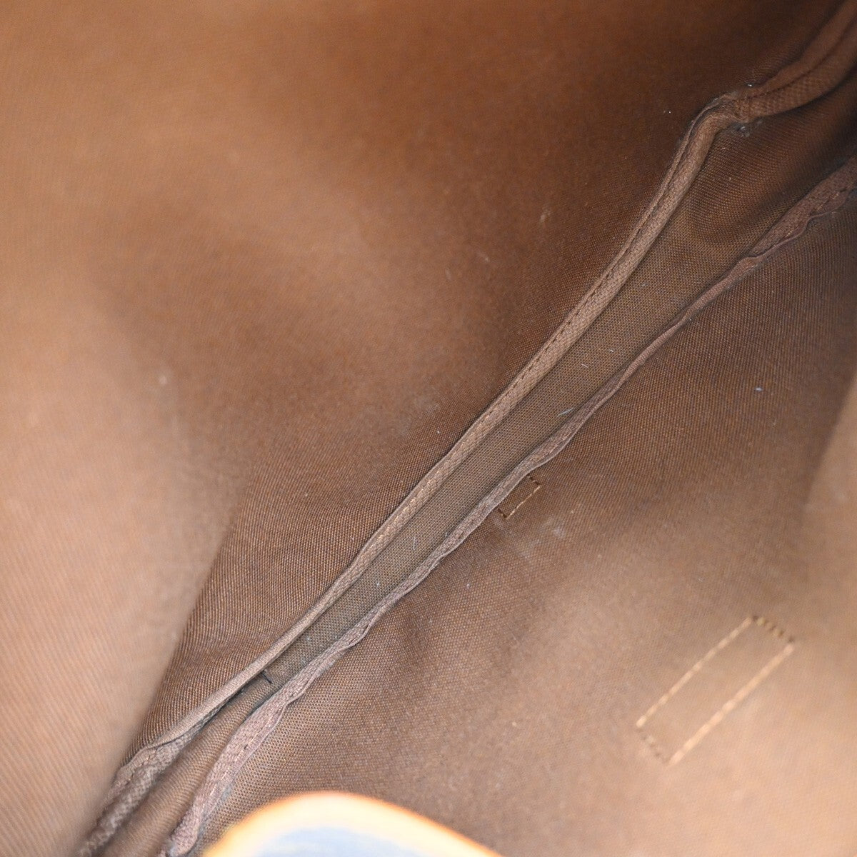 Louis Vuitton Saumur Handbag Monogram Canvas, BROWN, CANVAS, Shoulder bag