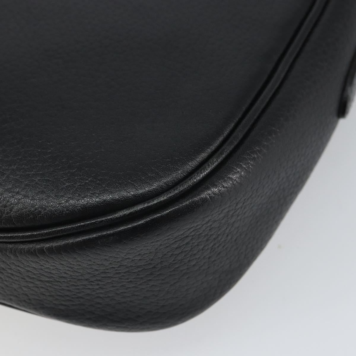 Burberry Vintage Shoulder Bag Leather, BLACK, LEATHER, Shoulder bag