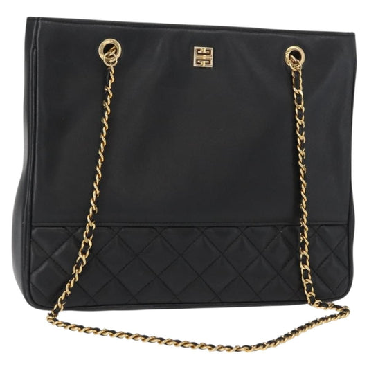 Givenchy Vintage 4G shoulder bag Leather, BLACK, LEATHER, Shoulder bag