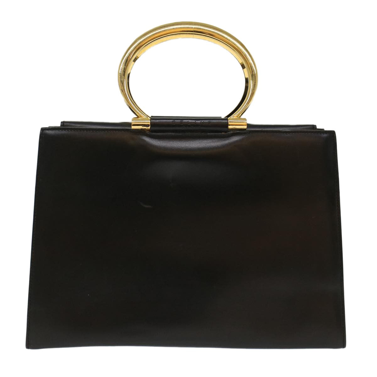 Celine Handbag Leather, BLACK, LEATHER, Handbag