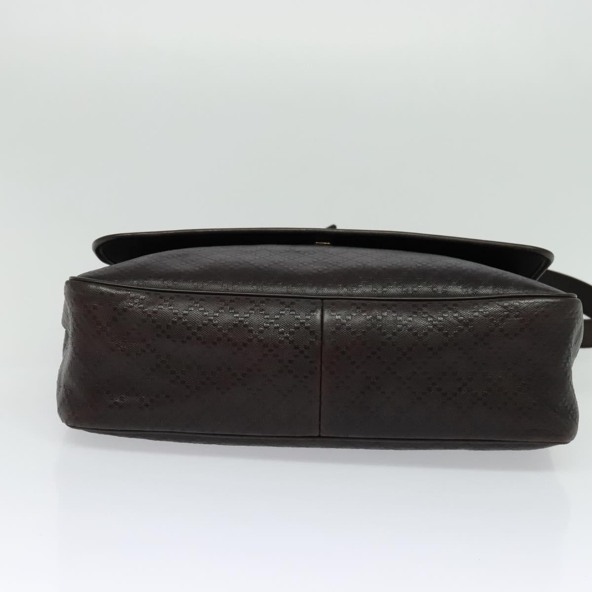 Gucci Gucci messenger flap bag leather, Brown, Leather, Shoulder Bag
