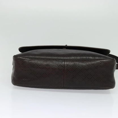 Gucci Gucci messenger flap bag leather, Brown, Leather, Shoulder Bag