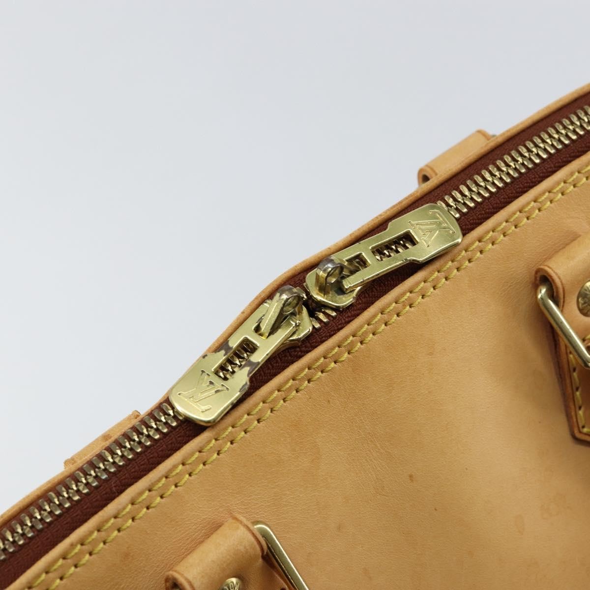 Louis Vuitton Alma Handbag Nomade Leather, BEIGE, LEATHER, Handbag