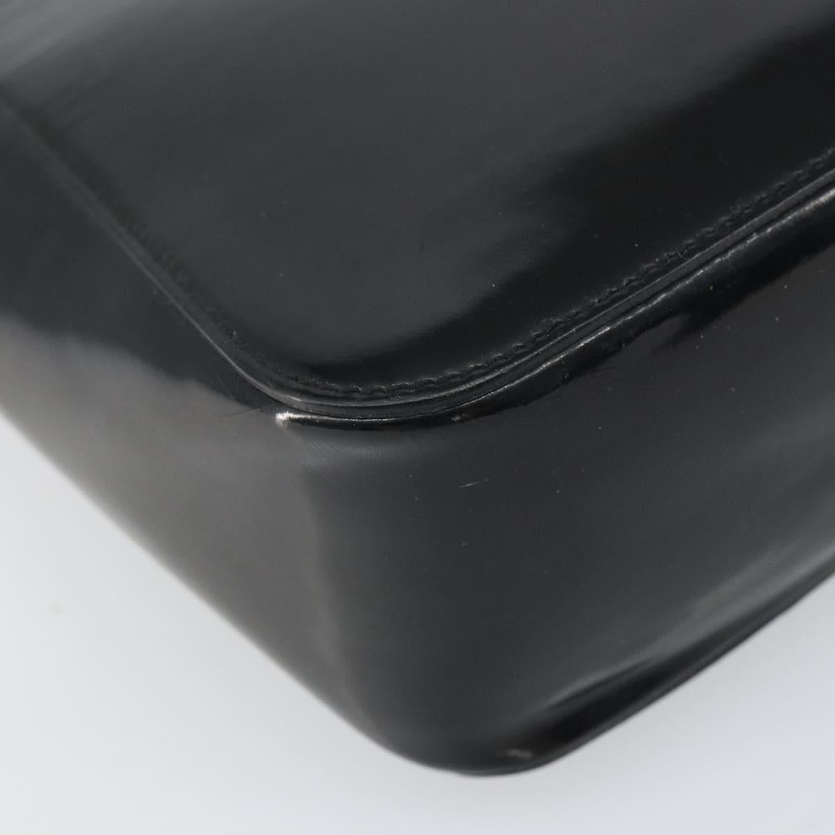 Gucci Vintage Bamboo Handle Bag Patent leather, BLACK, PATENT_LEATHER, Handbag
