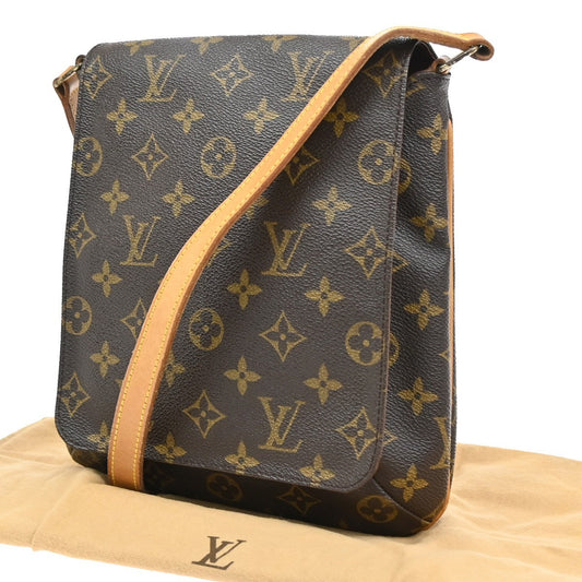 Louis Vuitton Musette Salsa Handbag Monogram Canvas, BROWN, CANVAS, Shoulder bag