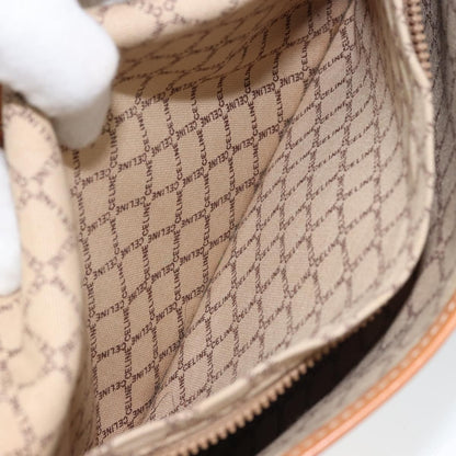 Celine Macadam Pochette Canvas and Leather, BEIGE, CANVAS, Clutche & pouche