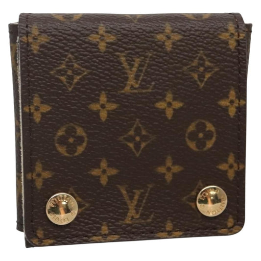 Louis Vuitton CASE JEWELRY BOX Canvas, BROWN, CANVAS, Wallets