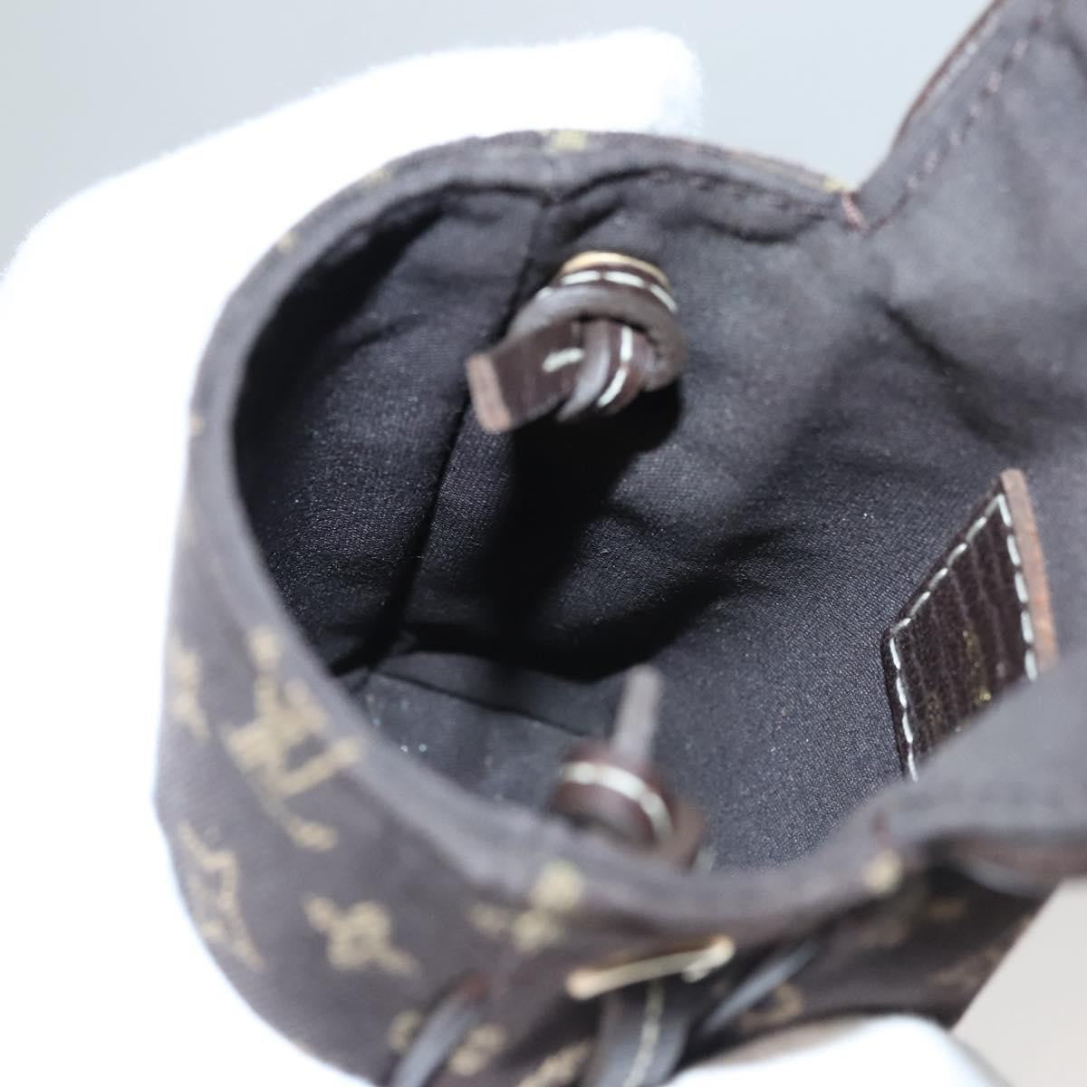 Louis Vuitton Cancun Pochette Monogram Mini Canvas, BROWN, CANVAS, Clutche & pouche