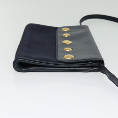 Burberry Flap Shoulder Bag Canvas, NAVY, CANVAS, Shoulder bag