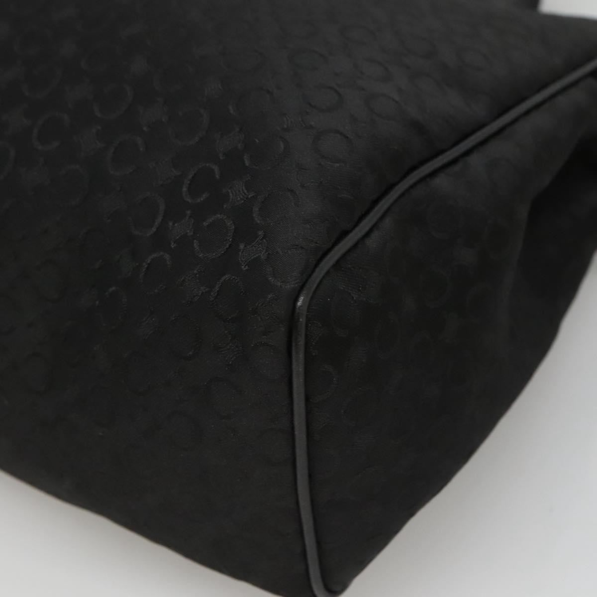 Celine Macadam Handbag Macadam with leather, BLACK, CANVAS, Handbag