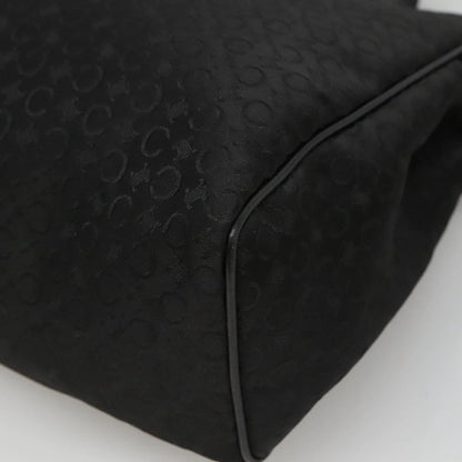 Celine Macadam Handbag Macadam with leather, BLACK, CANVAS, Handbag