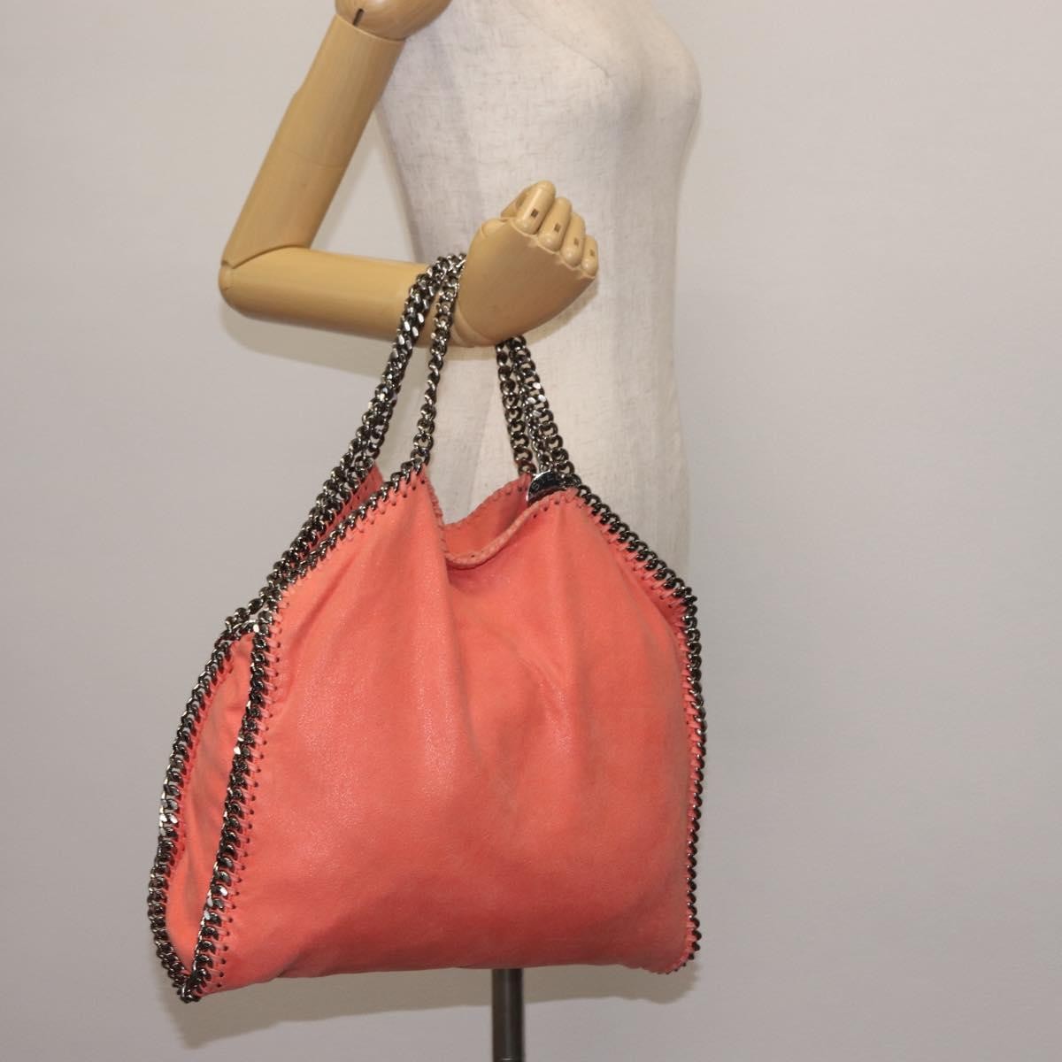 Stella McCartney Falabella Fold Over Crossbody Bag Suede, ORANGE, SUEDE, Crossbody bag