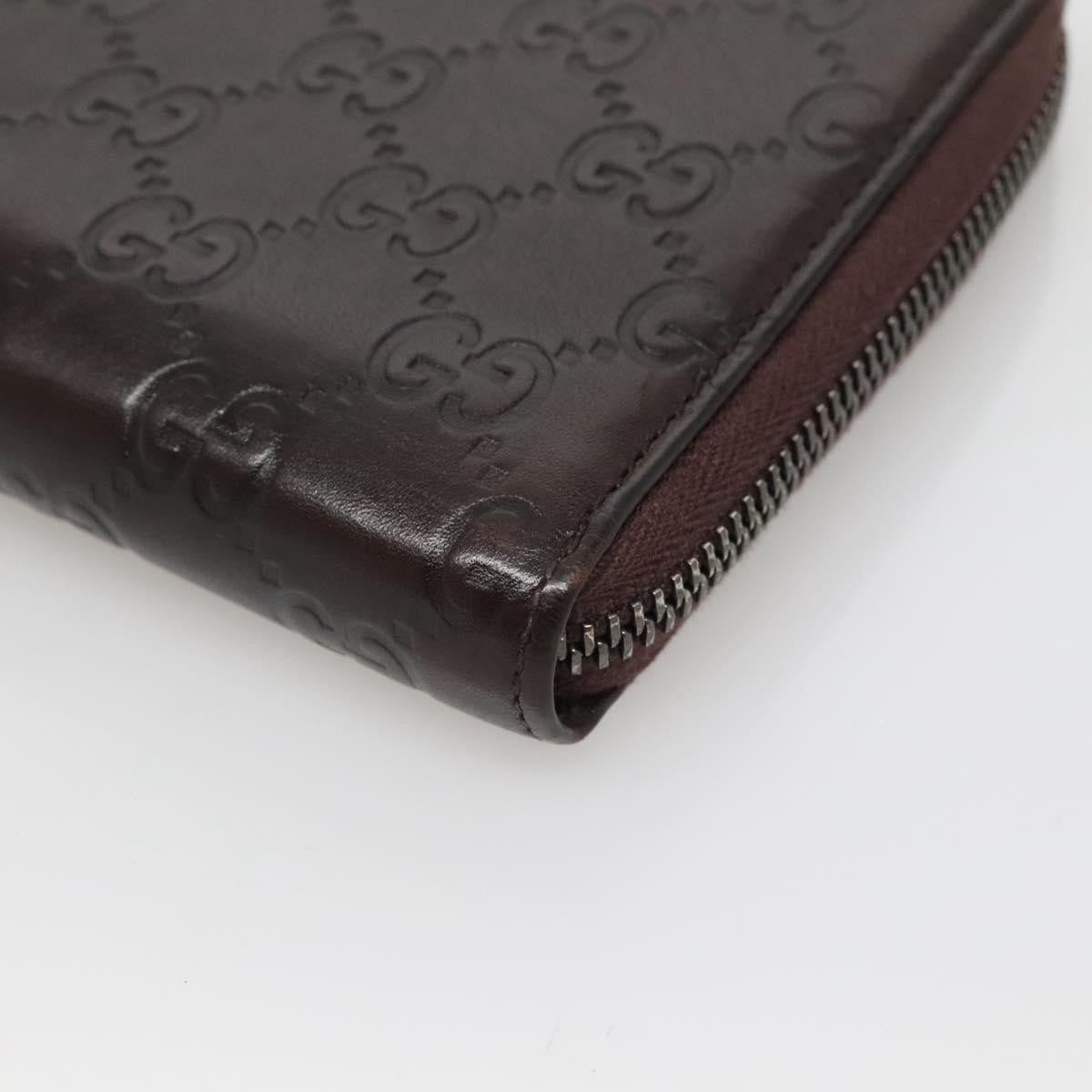 Gucci Guccissima Wallet Motif GG, BROWN, LEATHER, Wallets