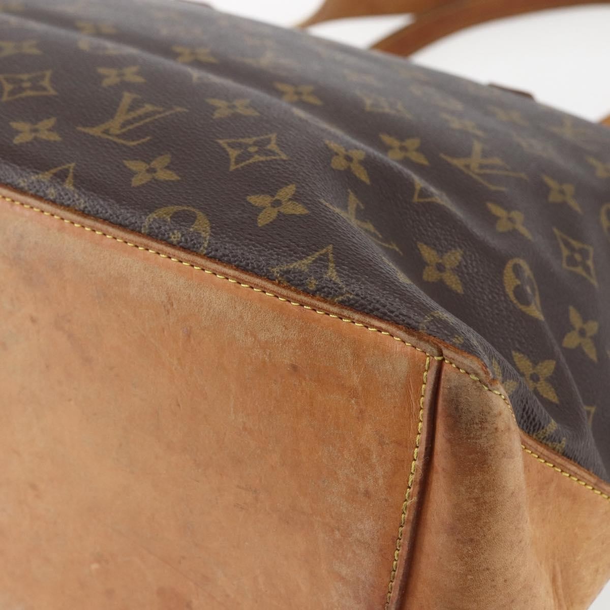 Louis Vuitton Cabas Mezzo Monogram Canvas, BROWN, CANVAS, Tote bag