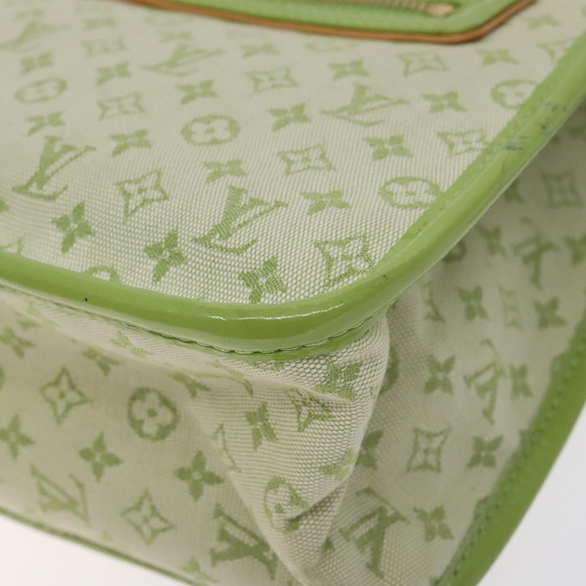 Louis Vuitton Kathleen Tote Mini Lin, GREEN, CANVAS, Handbag
