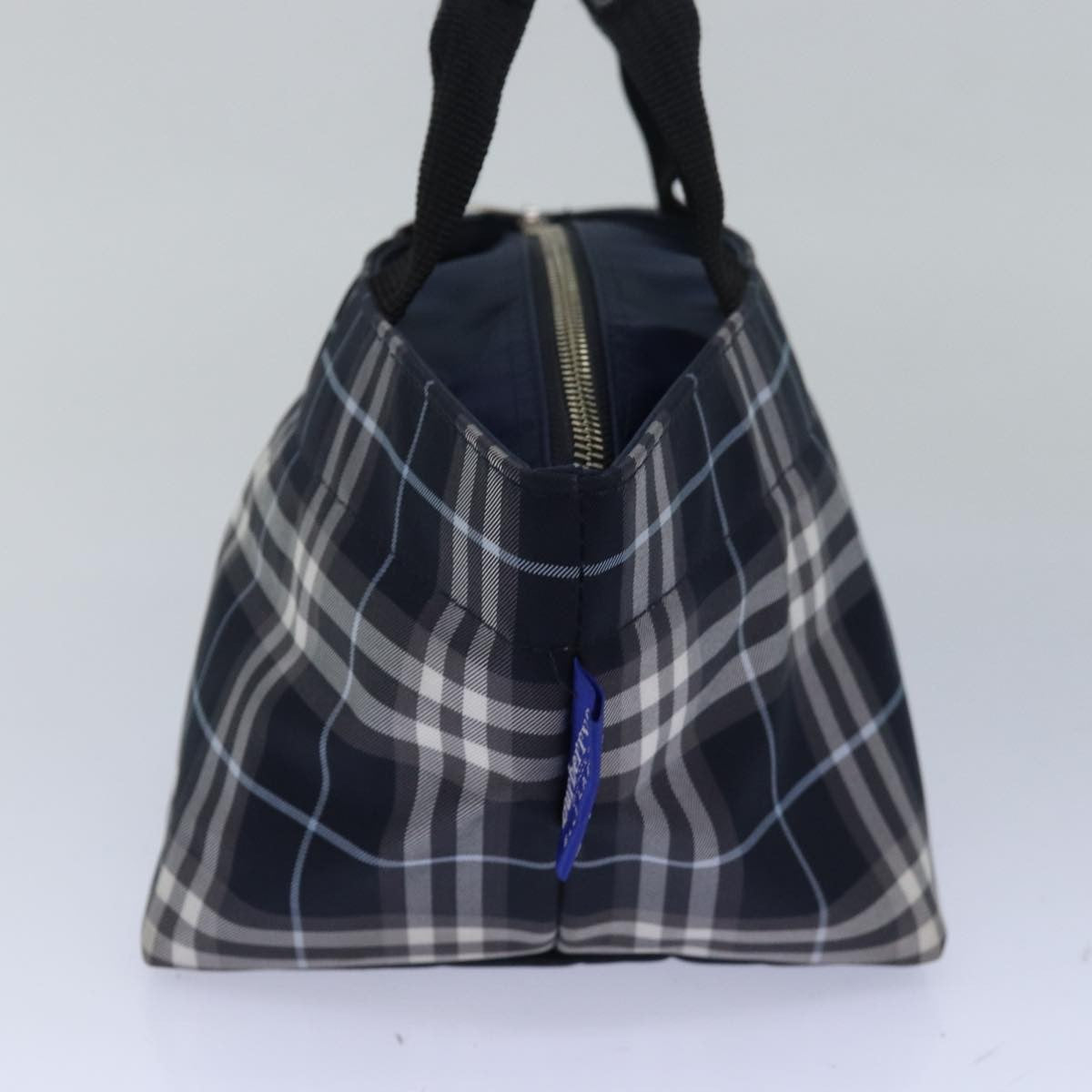 Burberry Nova Check Tote Nylon, NAVY, NYLON, Tote bag