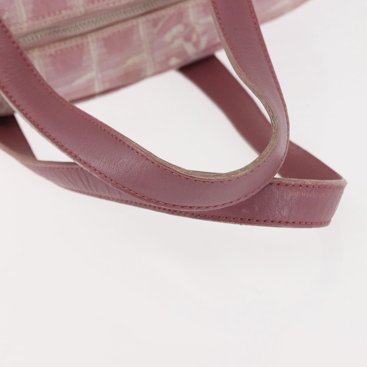 Chanel Travel Line Satchel Nylon, PINK, NYLON, Handbag