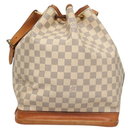 Louis Vuitton Noe Handbag Damier, WHITE, CANVAS, Handbag