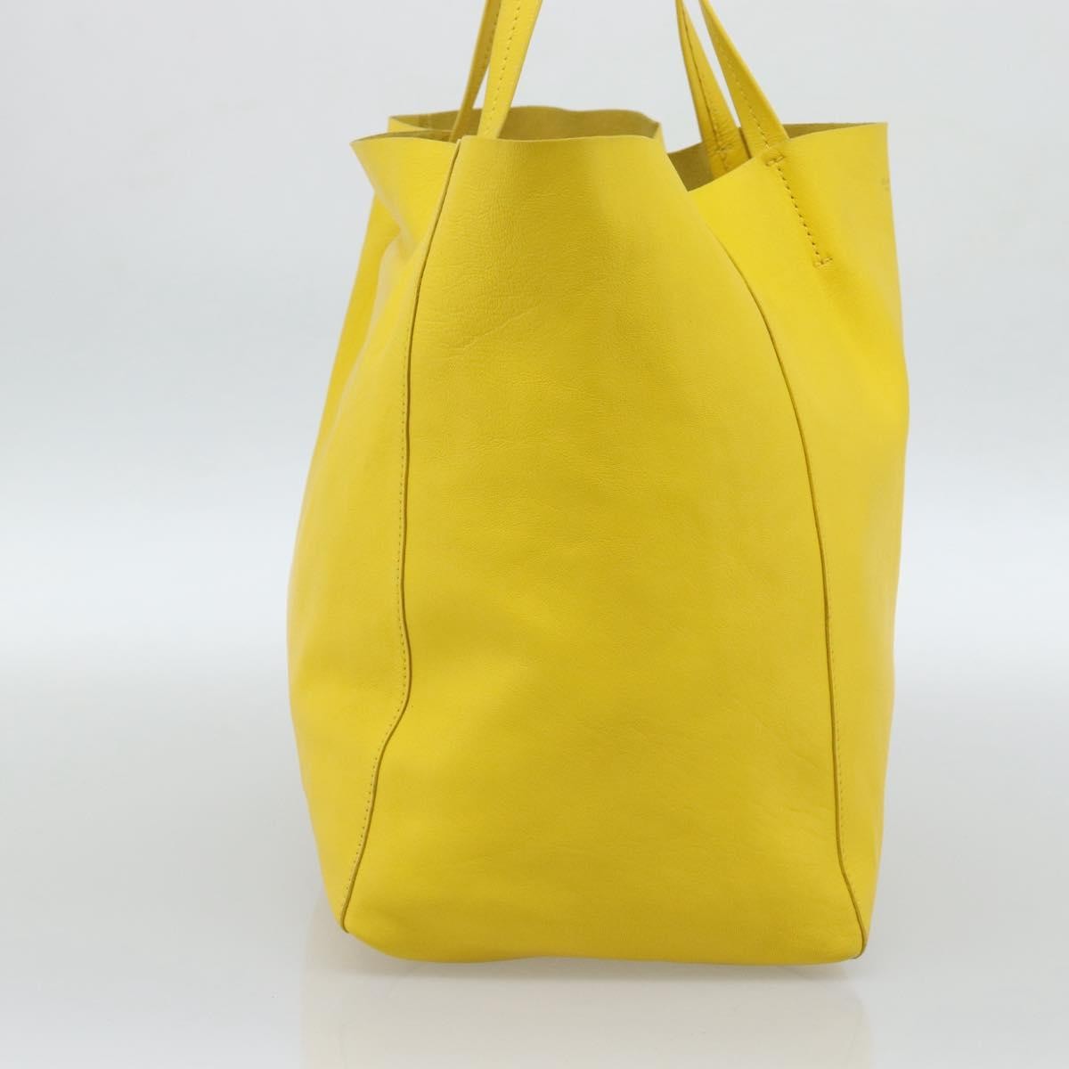 Celine Tote bag Leather, Yellow, Leather, Tote Bag